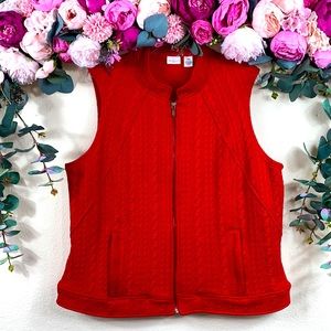 •westbound• Scarlet {quilted} |Full Zip| Vest with Pockets